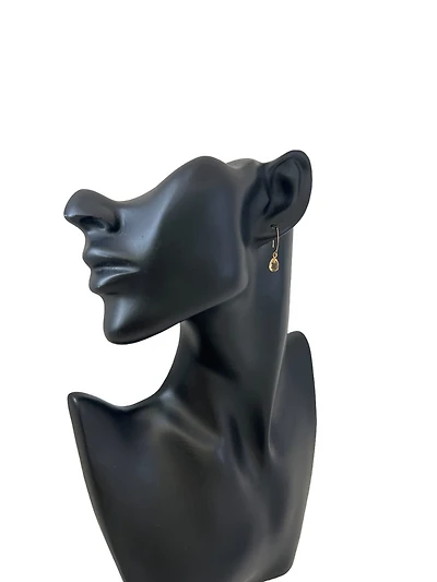 14K Yellow Gold Citrine Dangle Earring
