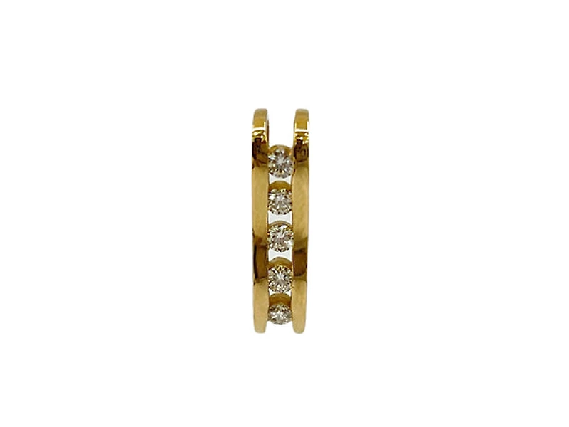 14K Yellow Gold 0.30cttw Diamond Della Falls Pendant - 5mm x 20mm