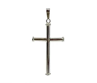 925 Sterling Silver Cross Pendant - 48mm x 23mm