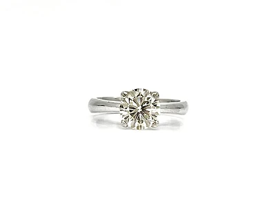 14K White Gold 1.52cttw Diamond Solitaire Engagement Ring - / 4.5
