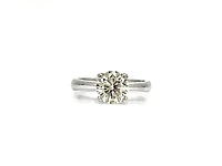 14K White Gold 1.52cttw Diamond Solitaire Engagement Ring - / 4.5