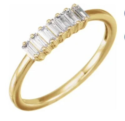 14K White 1/3 CTW Lab-Grown Diamond Ring - 10K Gold