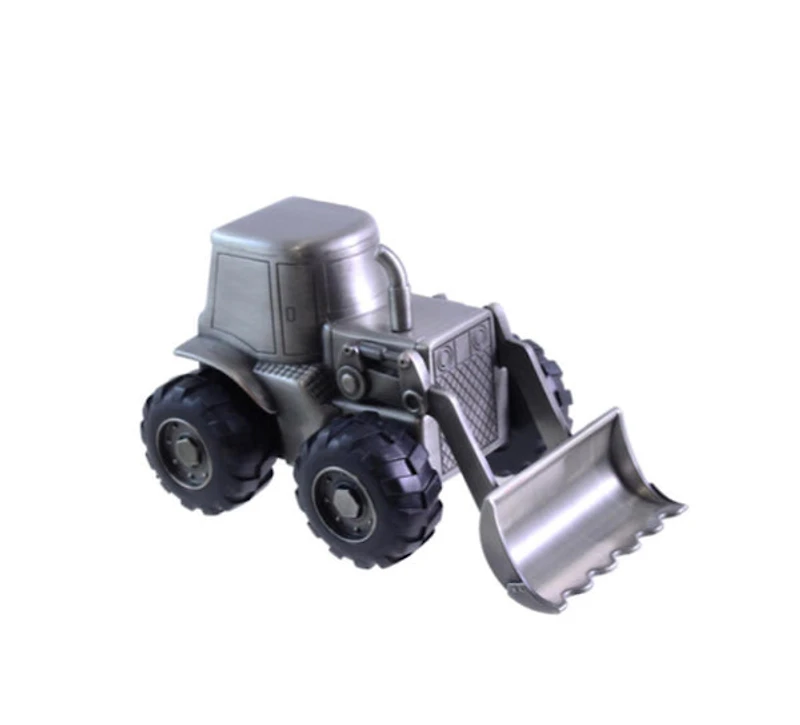 Pewter Engraveable Tractor Money Bank - 086250