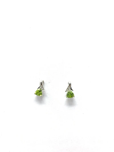Peridot & Diamond Earrings