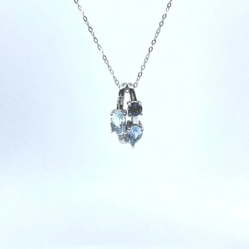 Aquamarine & Blue Topaz Pendant