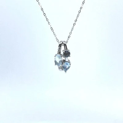 Aquamarine & Blue Topaz Pendant