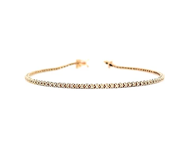 14K Rose Gold 0.35cttw Diamond Tennis Bracelet, 7"
