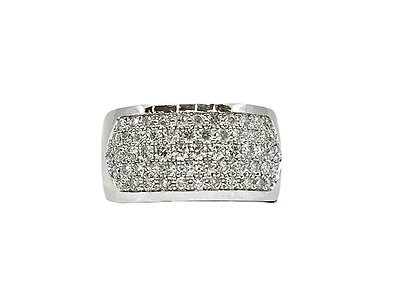 14K White Gold 1.40cttw Diamond Ring, size 6.50