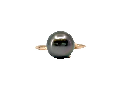 14K Rose Gold Tahitian Pearl Ring
