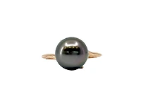 14K Rose Gold Tahitian Pearl Ring