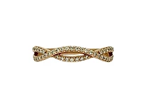 14K Rose Gold 0.26cttw Diamond Ring, size 7