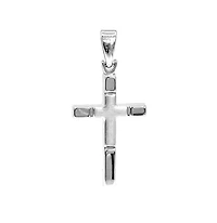 10K White Gold Cross Charm