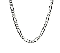 925 Sterling Silver Chain Flat Figaro 22" - 4.8mm