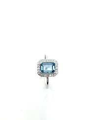 London Blue Topaz & Diamond Ring