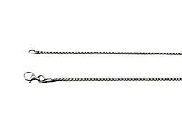 925 Sterling Silver 1.40mm High Rhodium Plated Franco Chain with Lobster Clasp - 18 Inches