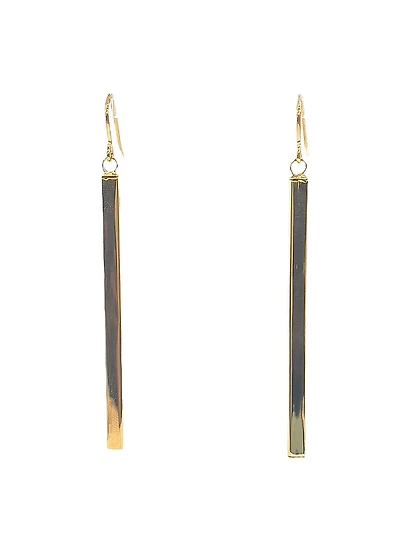 10K Yellow Gold 57mm Earrings