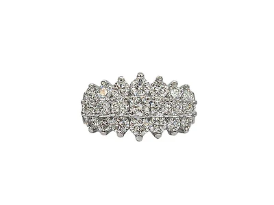 14K White Gold 2.60cttw Diamond Band - Size 6.5