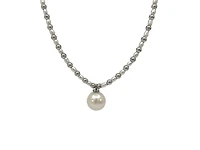 925 Sterling Silver Fresh Water Pearl Strand, 18"