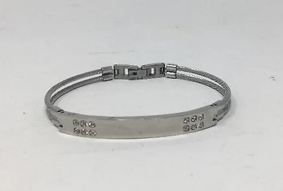 Bangle Bracelet with Crystals