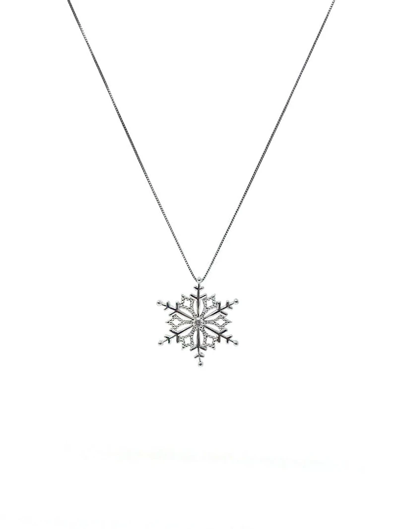 Diamond Snowflake Pendant