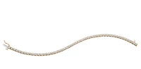 10K Yellow Gold 0.50cttw Diamond Tennis Bracelet, 7"