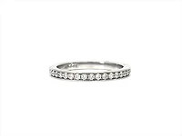 14K White Gold 0.40cttw Diamond Eternity Ring - Size 6.5