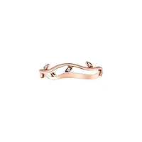 10K Rose Gold 0.024cttw Diamond Ring- Size 6.5