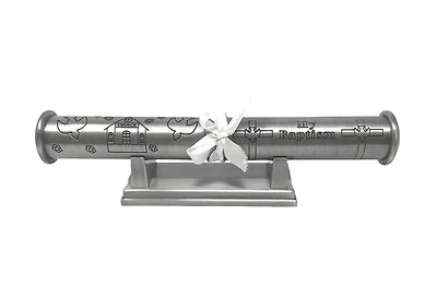 Baptism Certificate Tube & Stand (sold separately) 