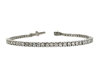 14K White Gold 4.00cttw Lab Grown Diamond Tennis Bracelet - 7.75 Inches