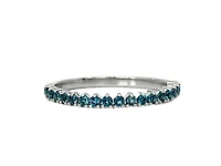 14K White Gold London Blue Topaz Ring