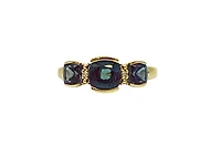 10K Yellow Gold 2.00cttw Created Alexandrite Ring, size 7