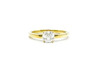 10K Yellow Gold Moissanite 1.00cttw Engagement Ring