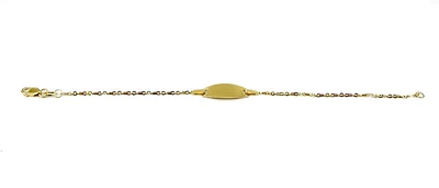 10K Yellow Gold Baby ID Bracelet