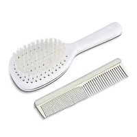 Nickel-plated Non-tarnish Girls Brush and Comb Set