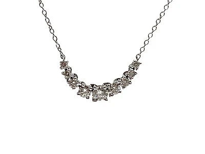 14K White Gold 0.50cttw Diamond Necklace