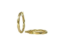10K Yellow Gold 27mm Earrings