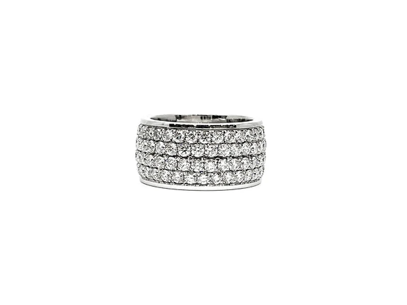 14K White Gold 4.40cttw Diamond Eternity Ring, size 6