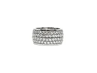 14K White Gold 4.40cttw Diamond Eternity Ring, size 6