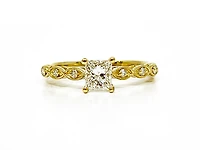 14K Yellow Gold 0.50cttw Diamond Engagement Ring, size 6.5