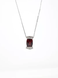 Garnet and Diamond Pendant