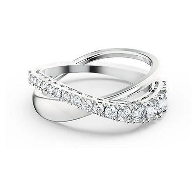 Swarovski Hyperbola ring, Round cut, White