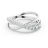Swarovski Hyperbola ring, Round cut, White