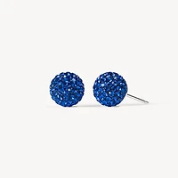 Deep Capri Blue Sparkle Ball™ Stud Earrings