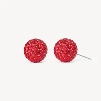 Red Velvet Sparkle Ball™ Stud Earrings