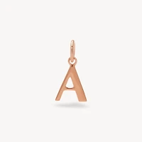 14k Rose Gold Vermeil Letter Charm