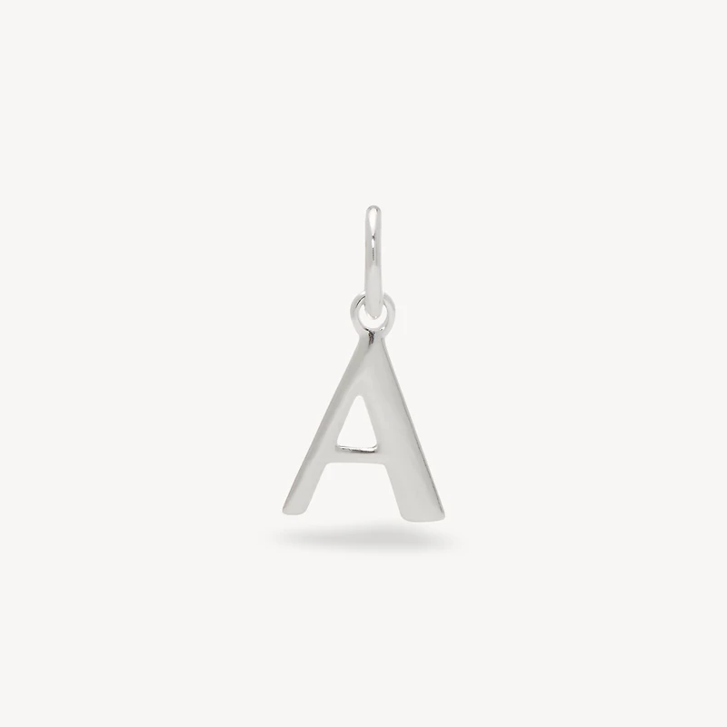 Sterling Silver Letter Charm