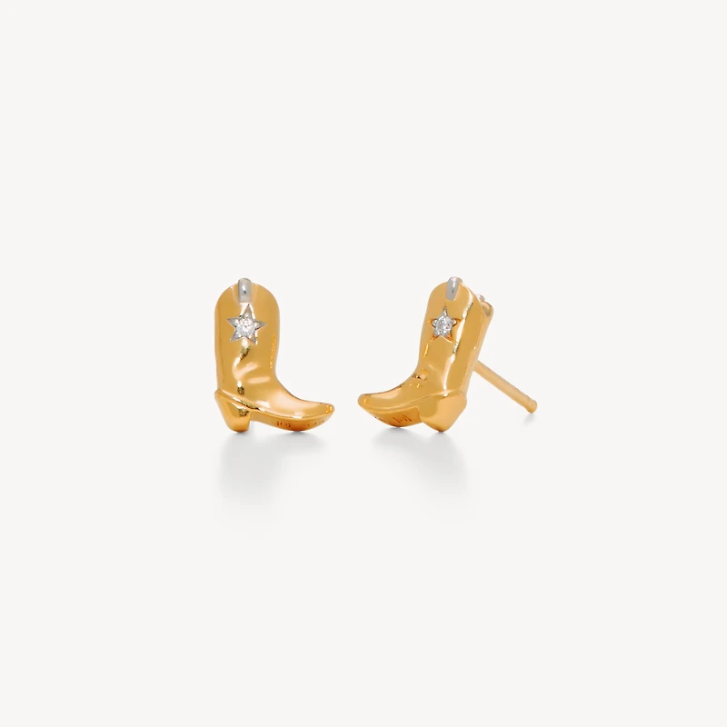 Ride Boot Stud Earrings