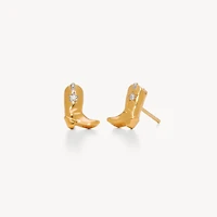 Ride Boot Stud Earrings