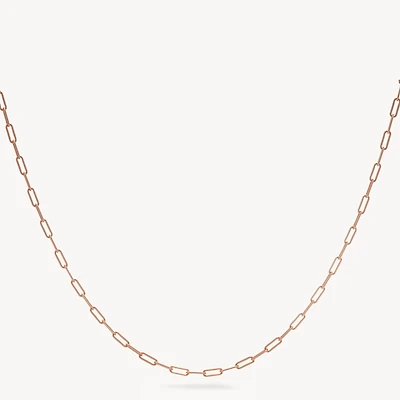 Rose Gold Essential Clip Chain Necklace