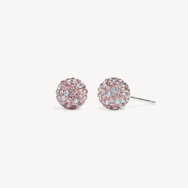 Venetian Blush Sparkle Ball™ Stud Earrings
